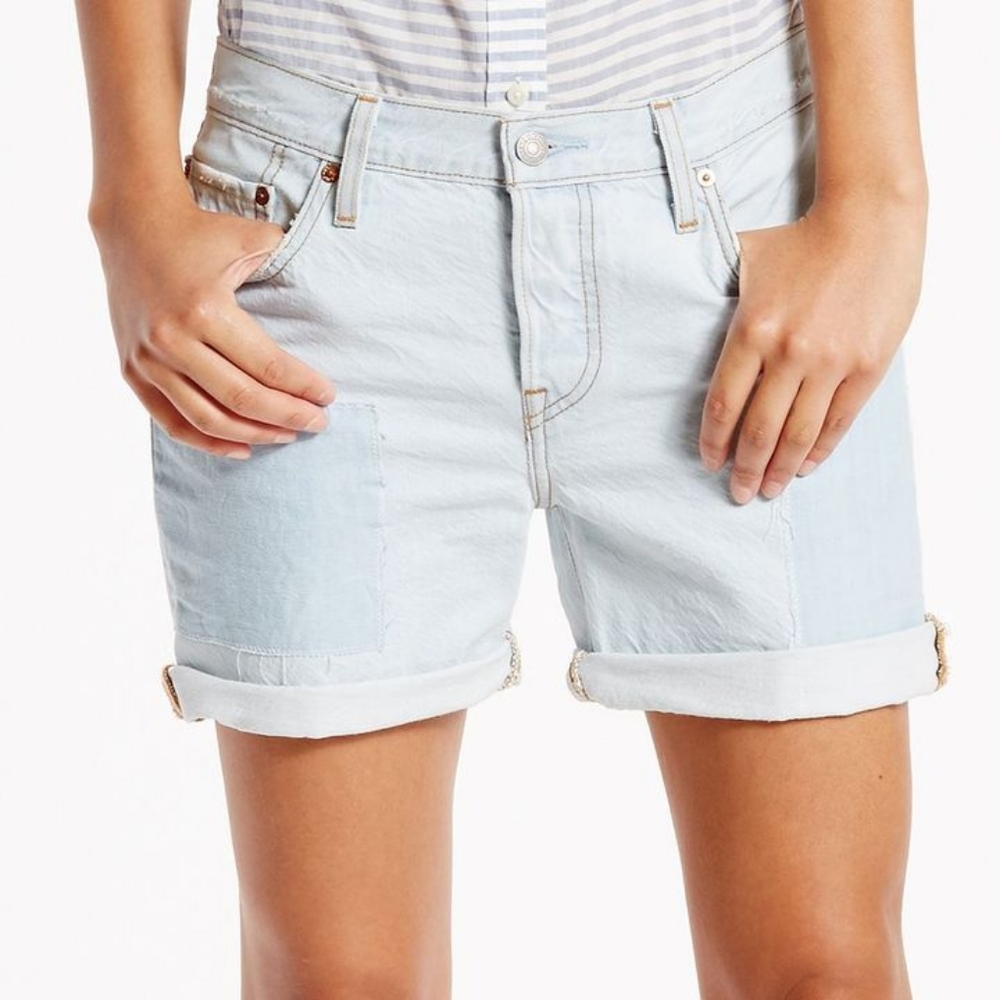 Levi's 501 CT Raw Hem Button Fly Jean Shorts New 26